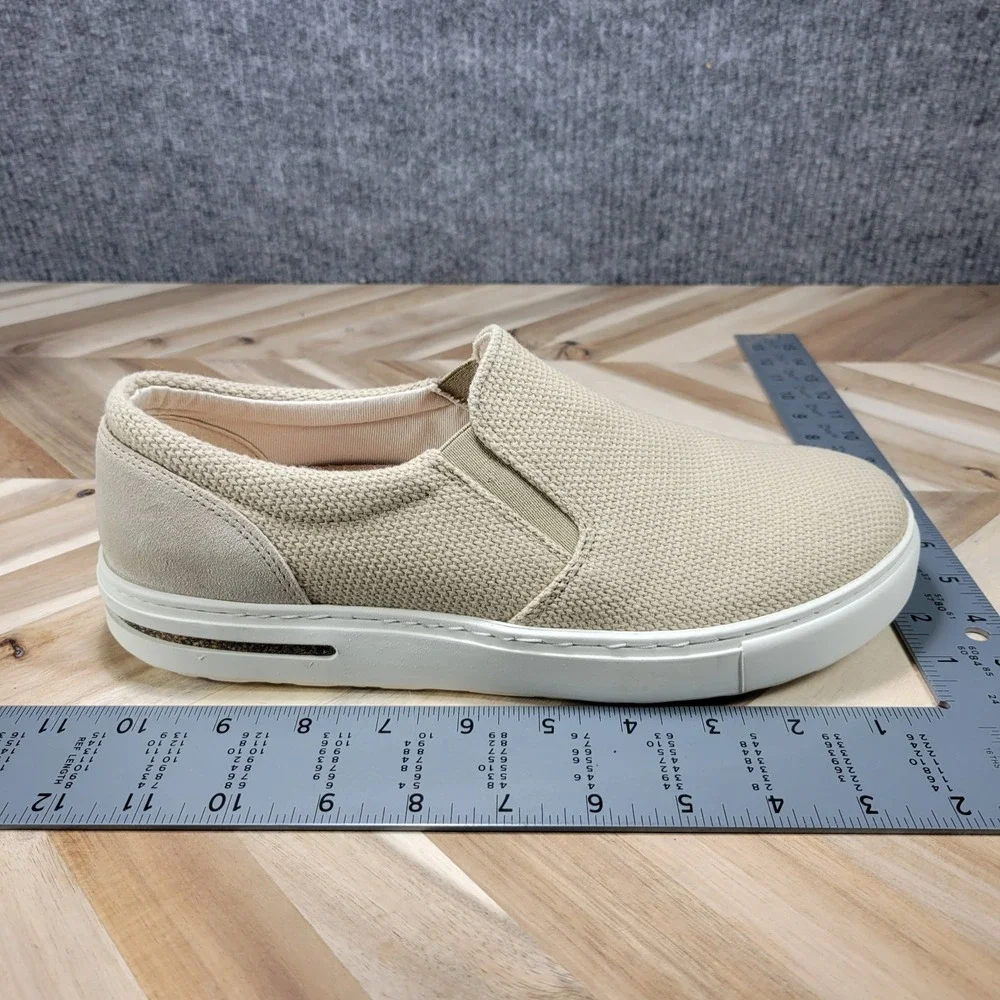 Birkenstock Oswego Canvas Suede Sandcastle Beige Slip On Mens 9 EU 42 Sneakers